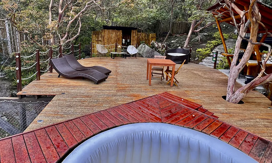 Iscalama Glampling Estacion Bella Vista camas jacuzzi