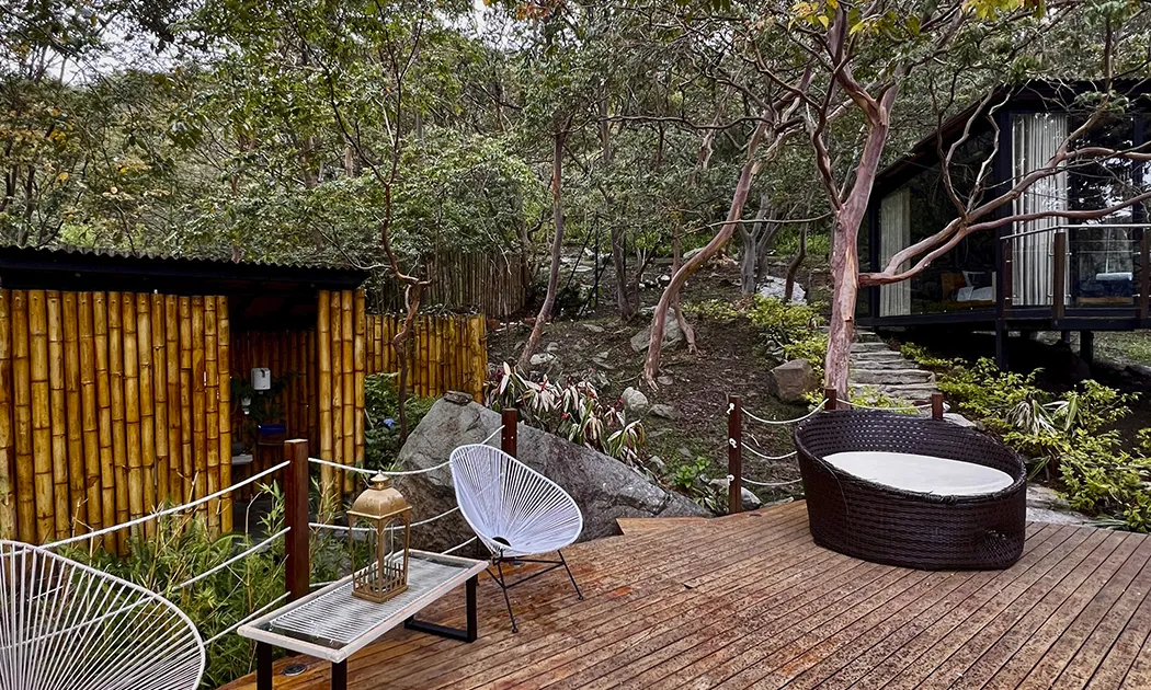 Iscalama Glampling Estacion Bella Vista camas jacuzzi